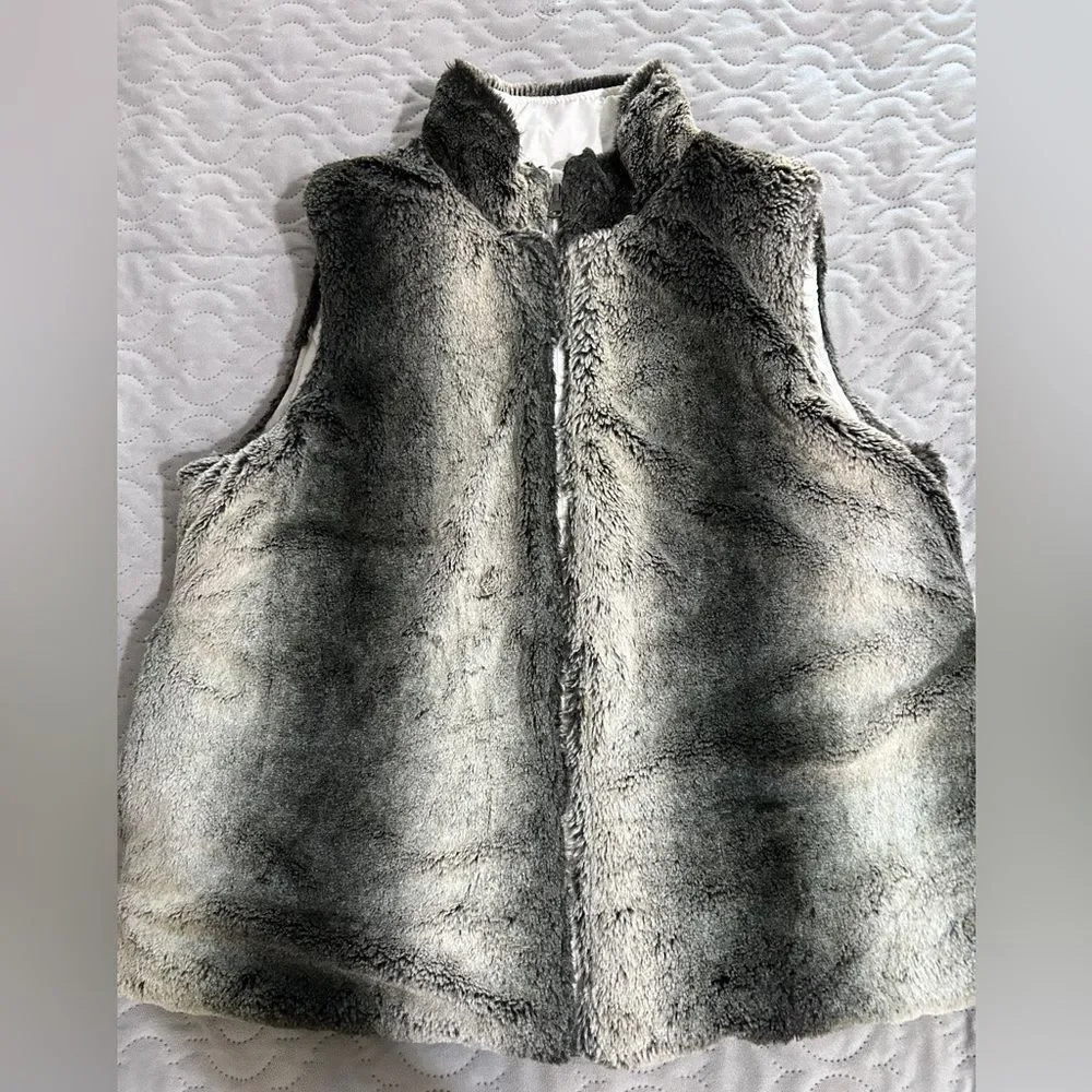 Fake Fur Puffer Vest